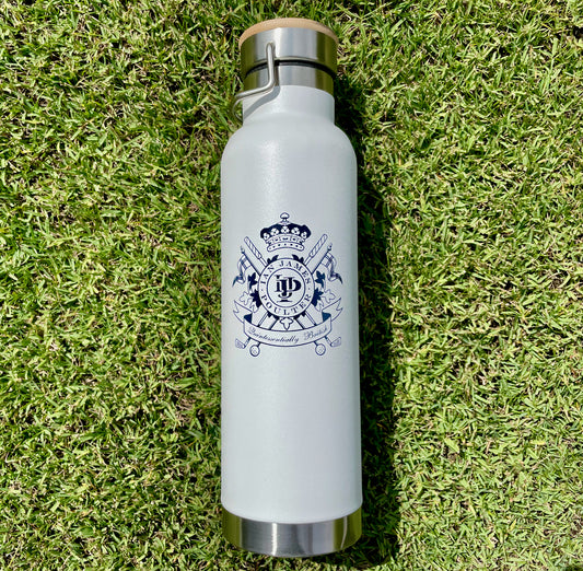 White "Crest" Water Bottle