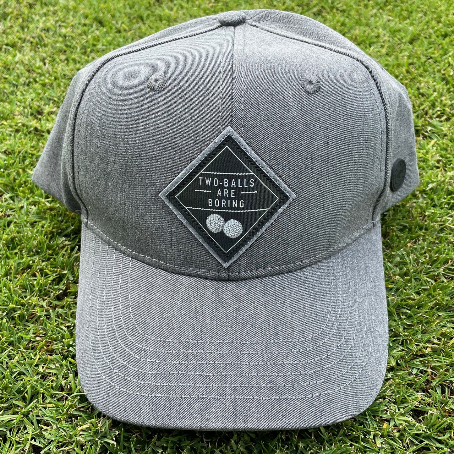Grey "Two Balls" Hat